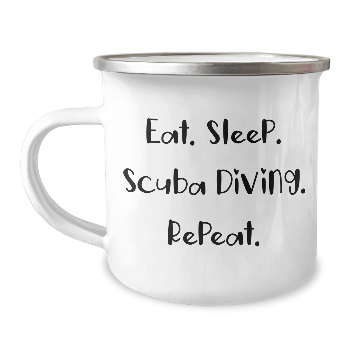 Scuba Diving Enthusiast Gifts from Men to Scuba Diving Lovers, Eat. Sleep. Scuba Diving. Repeat., Funny Camping Mug for Father's Day - Victory Thru Vision