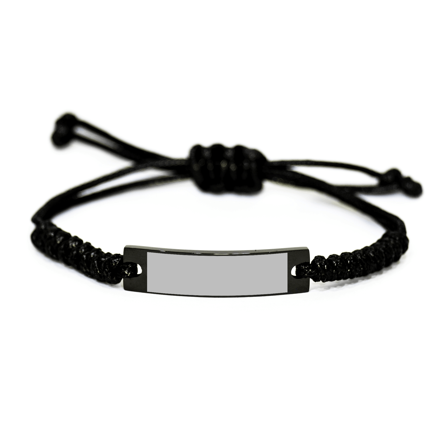 Second Mom Gifts, Funny Quote Rope Bracelet, Adjustable Black Stainless Steel, Gifts from Friends or Family for Second Mom, Perfect Graduation Unique Gifts - Victory Thru Vision