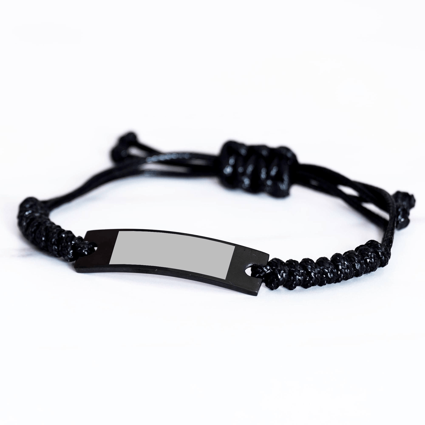 Second Mom Gifts, Funny Quote Rope Bracelet, Adjustable Black Stainless Steel, Gifts from Friends or Family for Second Mom, Perfect Graduation Unique Gifts - Victory Thru Vision