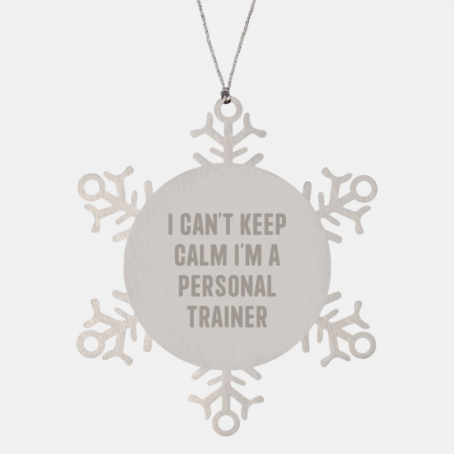 Funny Personal Trainer Gifts from Friends to Christmas Unique Snowflake Ornaments for Men Women Personal Trainers - Image 1