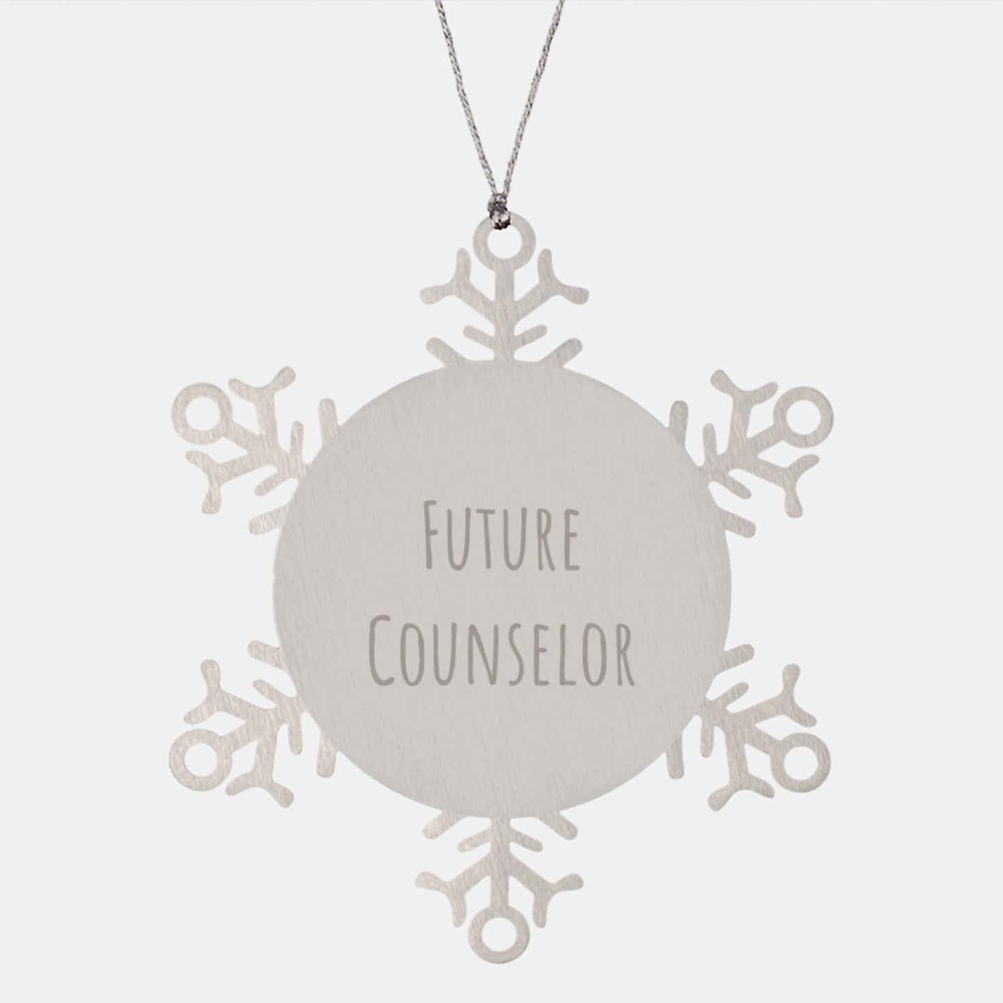 Funny Counselor Gifts from Friends for Future Counselor Snowflake Ornament Christmas Unique Presents - Image 1