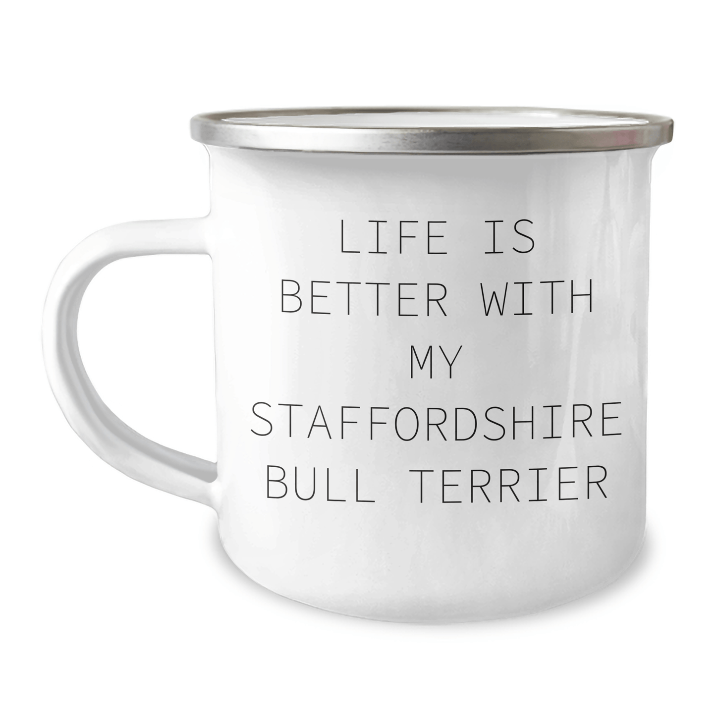 Staffordshire Bull Terrier Dog Gifts: Funny Quote Camping Mug, Gifts from Men to Staffordshire Bull Terrier Dog Lovers, Perfect Father's Day Unique Gifts - Victory Thru Vision