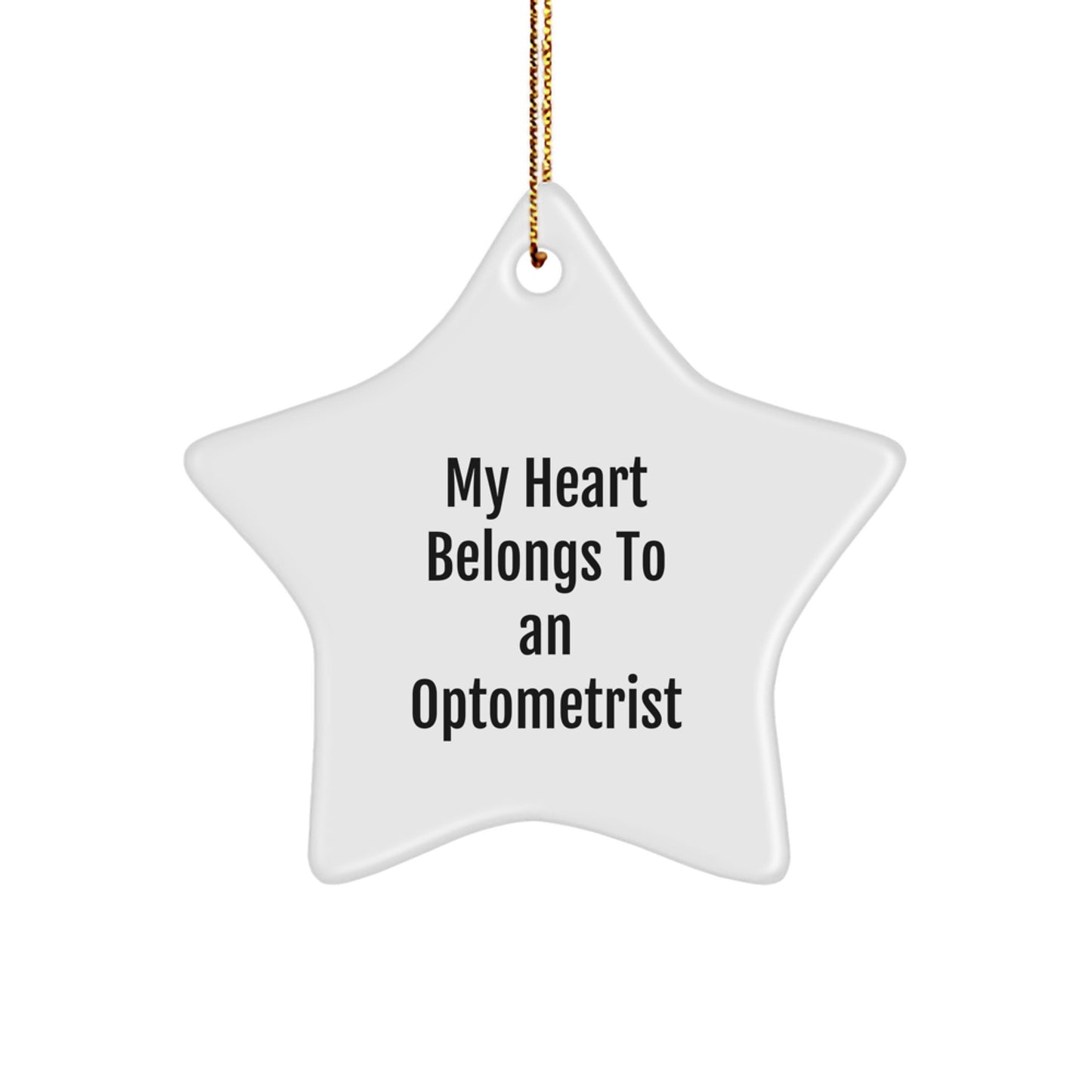 Funny Optometrist Gifts from Men - My Heart Belongs To An Optometrist Christmas Unique Gifts for Optometrist - Image 1