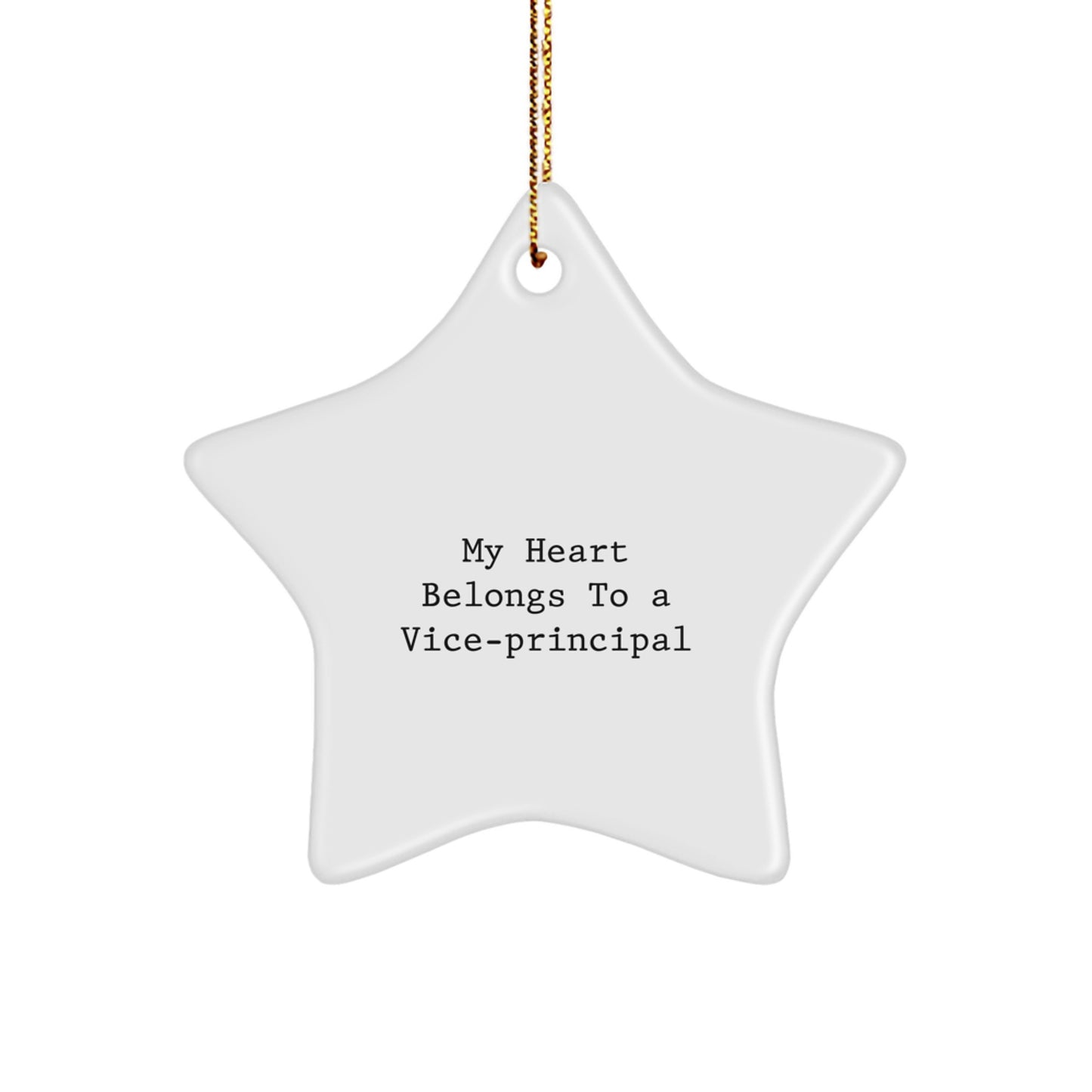 Funny Vice-principal Gifts from Men, Christmas Unique Star Ornament for Vice-principal - Image 1