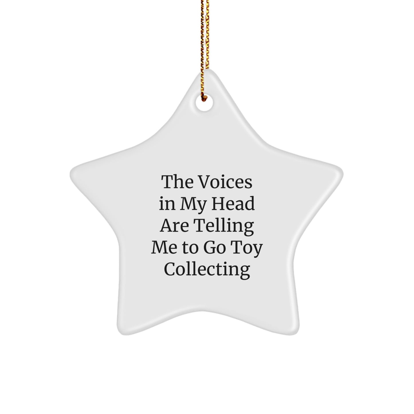 Funny Gift for Toy Collectors, Star Ornament Inspirational Quote, Gifts from Family for Christmas Unique Gifts - Image 1