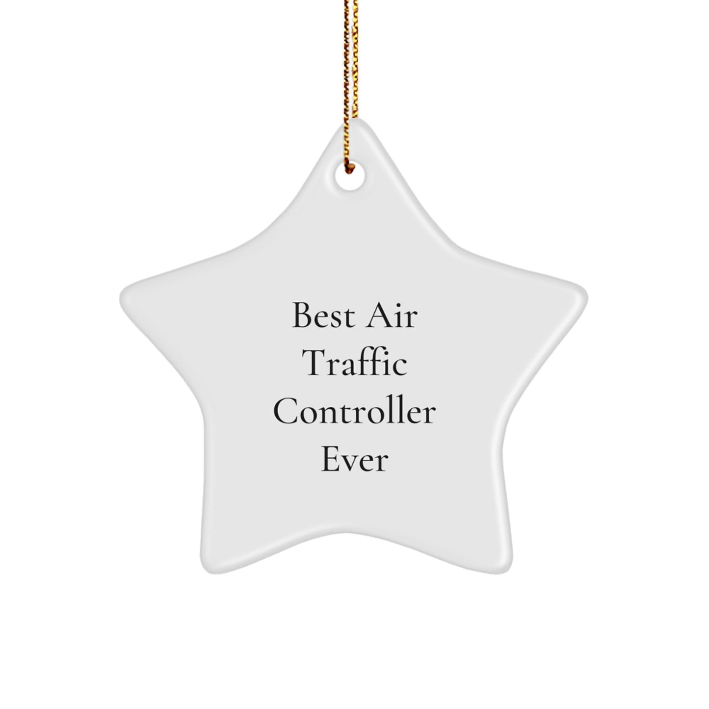 Funny Star Ornament Gifts from Friends and Family for Air Traffic Controller Christmas Unique Presents - Image 1