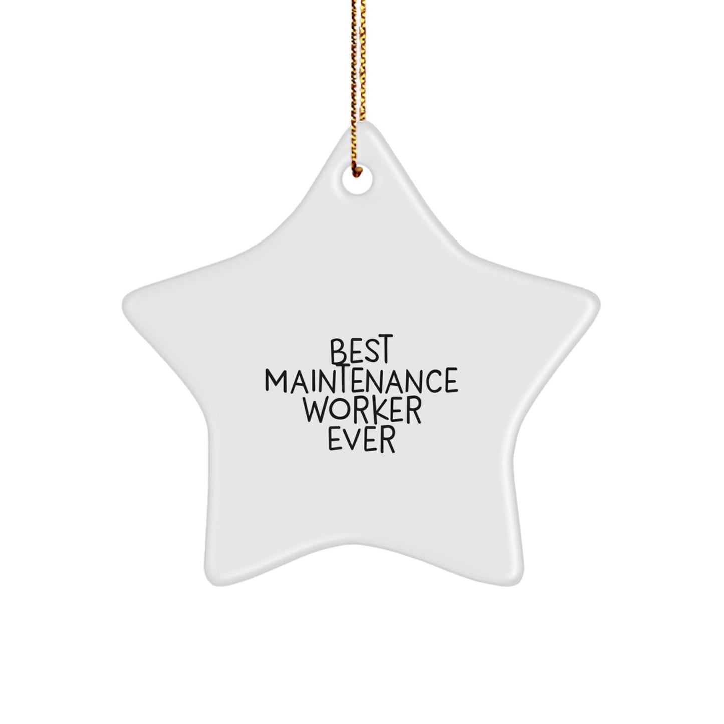 Celebrate Maintenance Worker's Star Power - Funny Quote Gifts for Him from Family and Friends on Christmas - Image 1