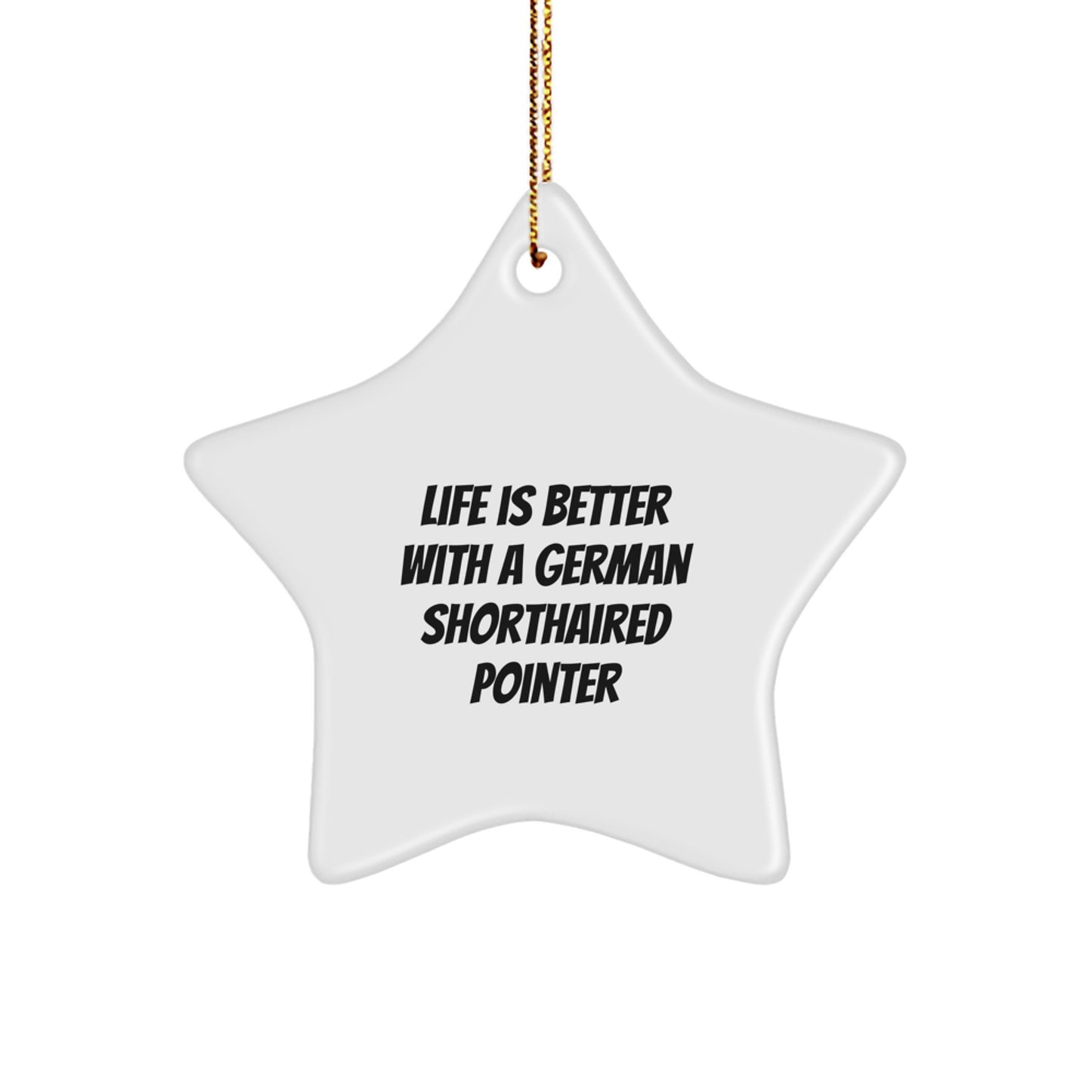 German Shorthaired Pointer Dog Star Ornament Gift for Friends, Family Christmas Unique - Image 1
