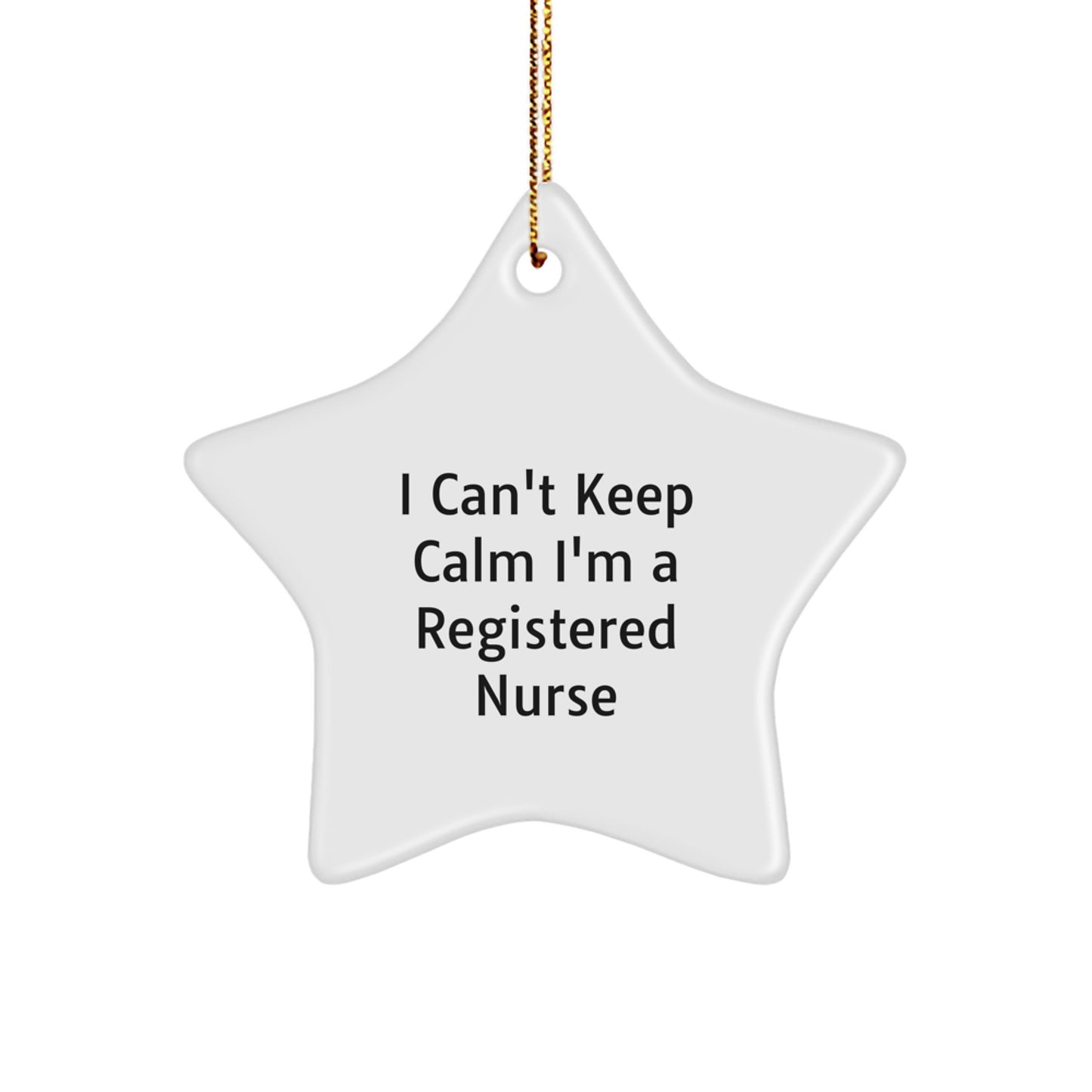 Funny Registered Nurse Star Ornament Gifts from Friends and Coworkers for Christmas Unique Ideas - Image 1