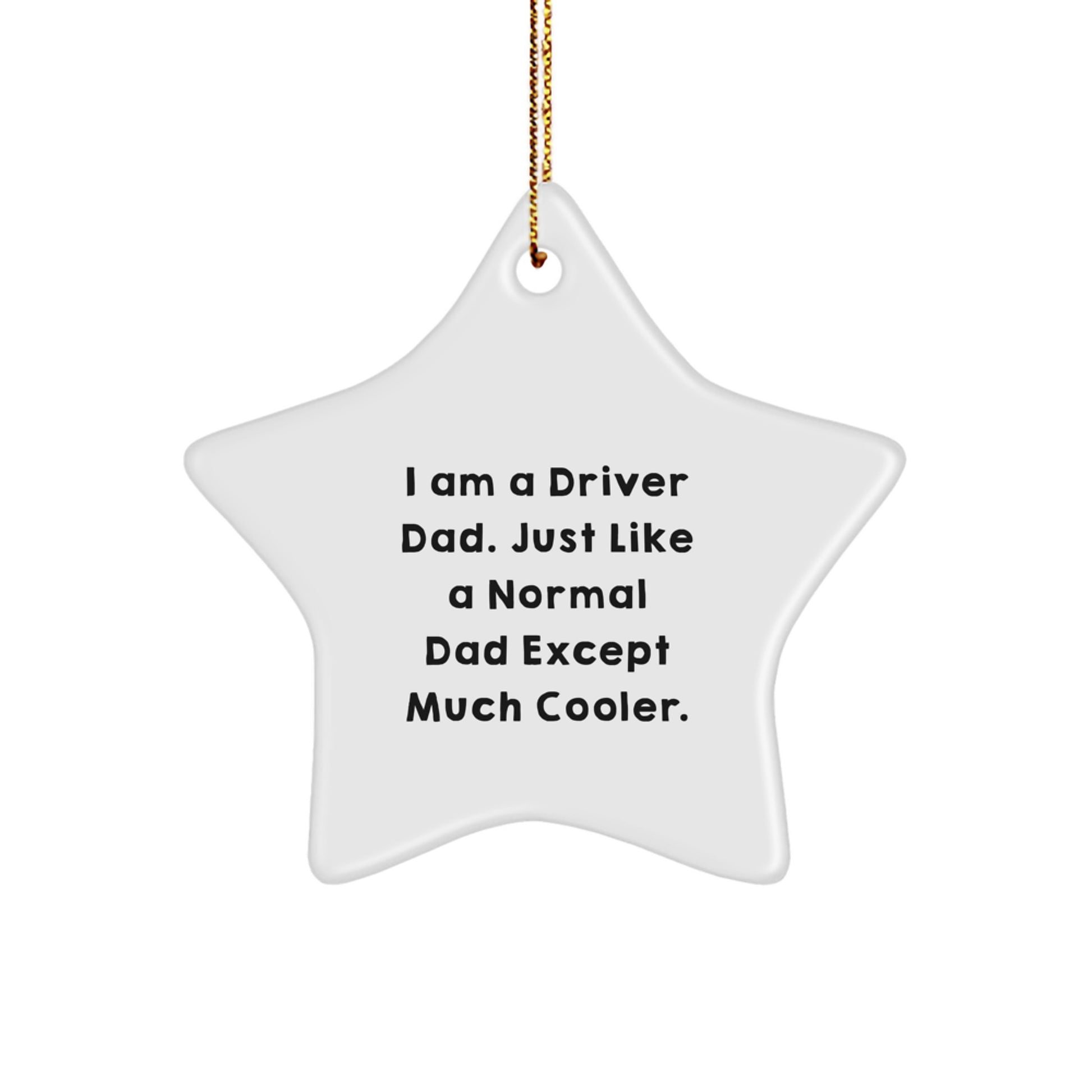 Unique Funny Driver Star Ornament Gifts for Men from Dad, Perfect for Christmas - Image 1