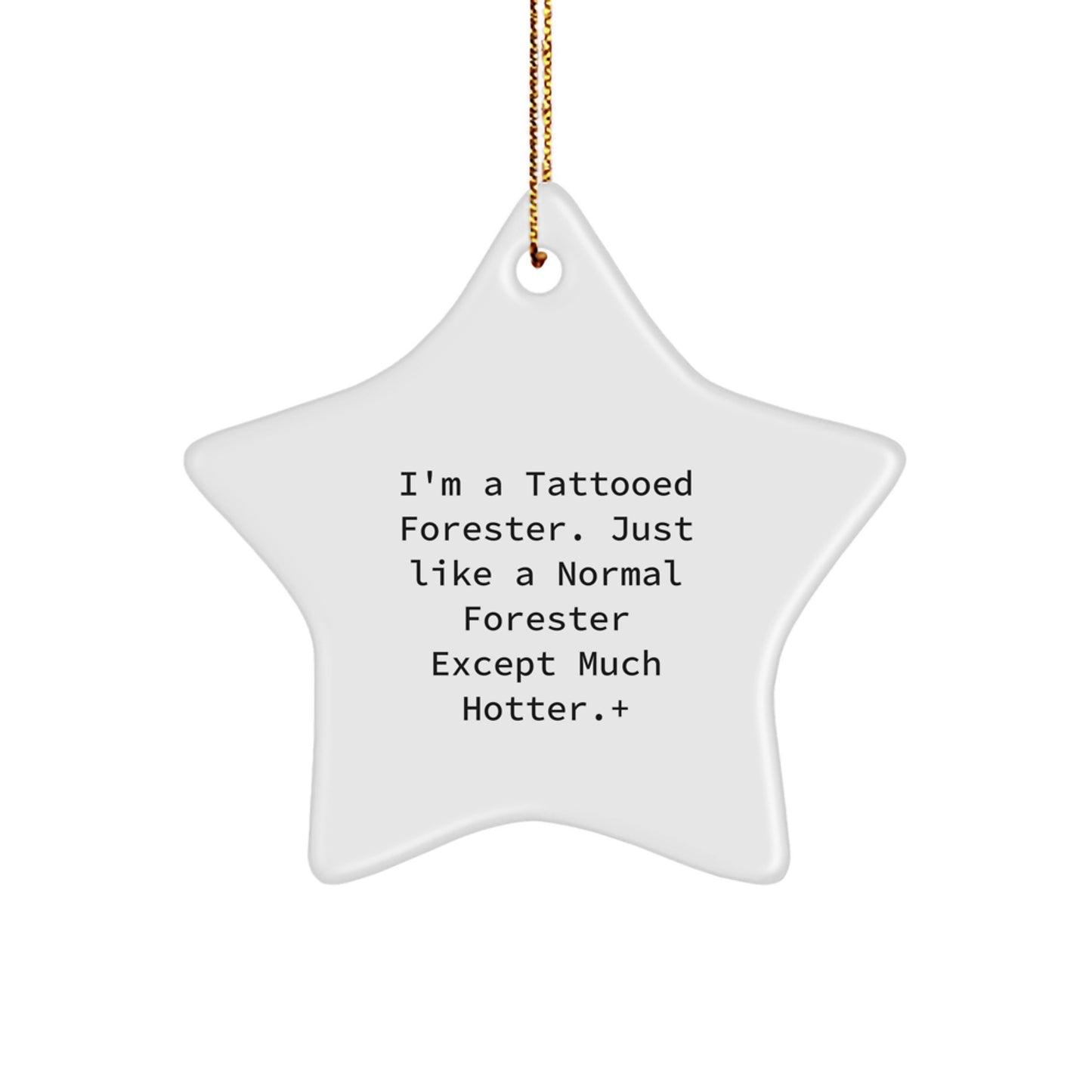 Funny Forester Star Ornament Gifts from Friends for Forester Christmas Unique Decorations - Image 1