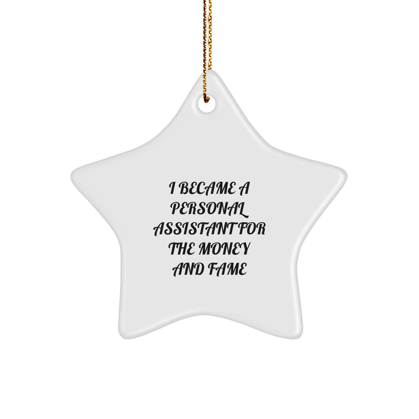 Funny Star Ornament Gifts for Personal Assistants from Friends, Unique Christmas Unique Gift Ideas for Men or Women - Image 1