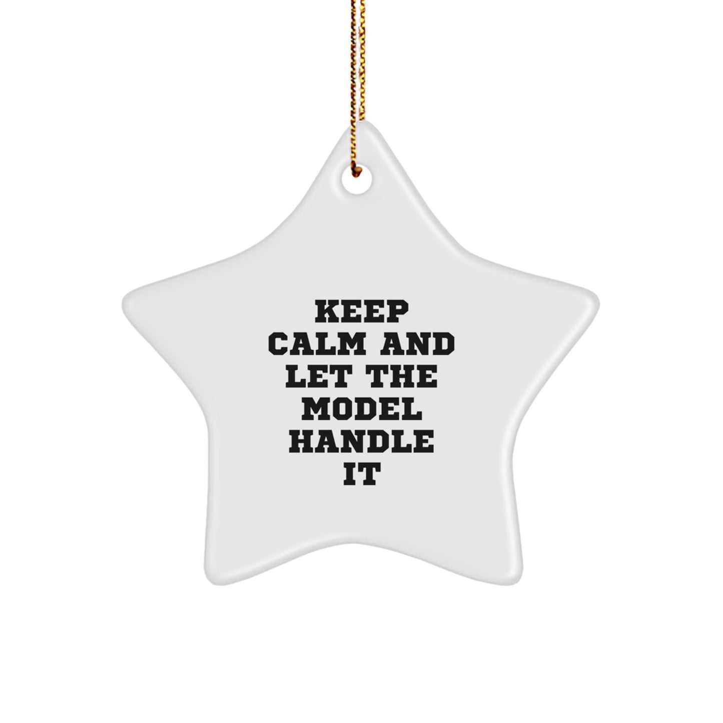Funny Model Star Ornament Gifts for Model Enthusiasts from Friends - Christmas Unique Model Decorations - Image 1