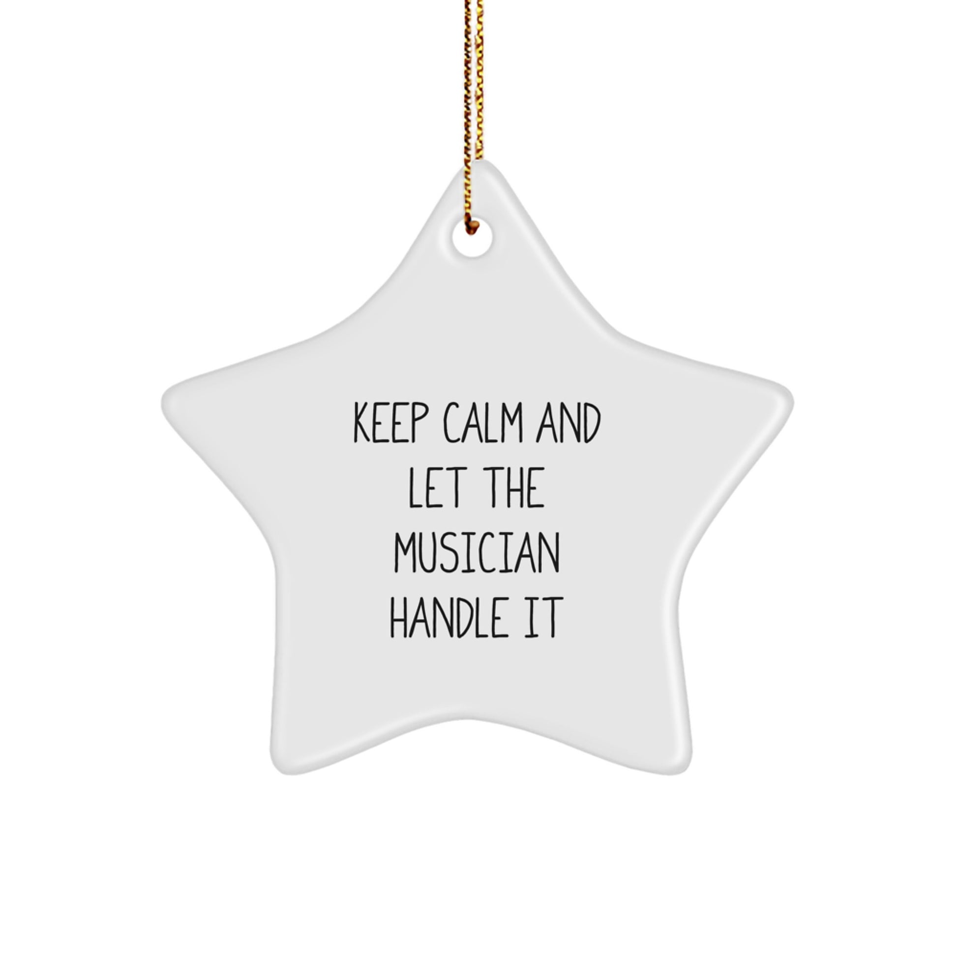 Funny Musician Star Ornament Gifts from Friends for Christmas Unique Musician Lover - Image 1