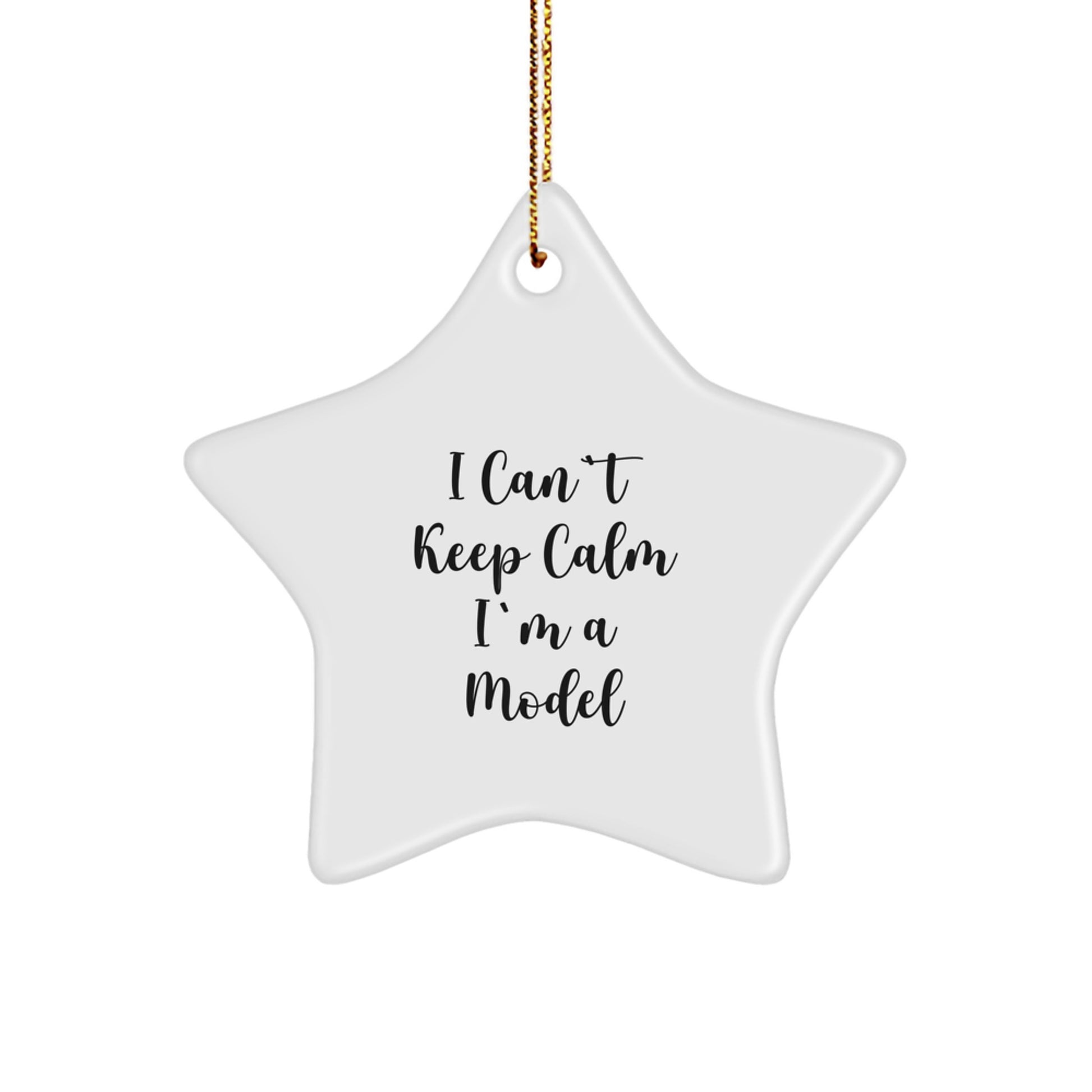 Funny Model Star Ornament, Gifts for Model, Christmas Unique Gifts from Friends - Image 1