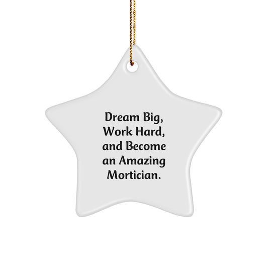 Unique Mortician Star Ornament Gifts from Friends, Inspirational Quotes, Christmas Unique Gifts - Image 1