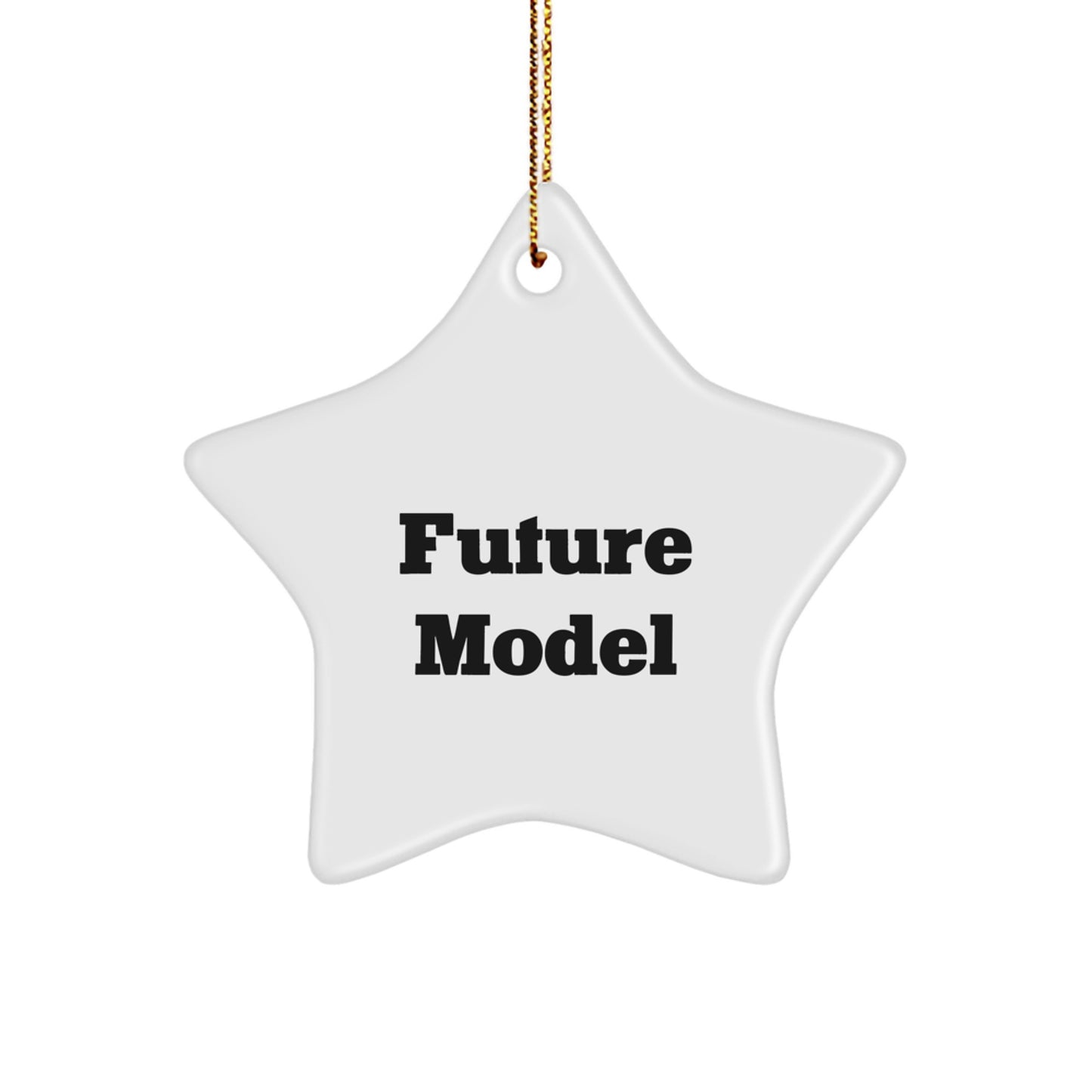 Funny Christmas Model Star Ornament Gifts from Friends, Funny Model Gifts for Men, Unique Christmas Unique Gifts for Model - Image 1
