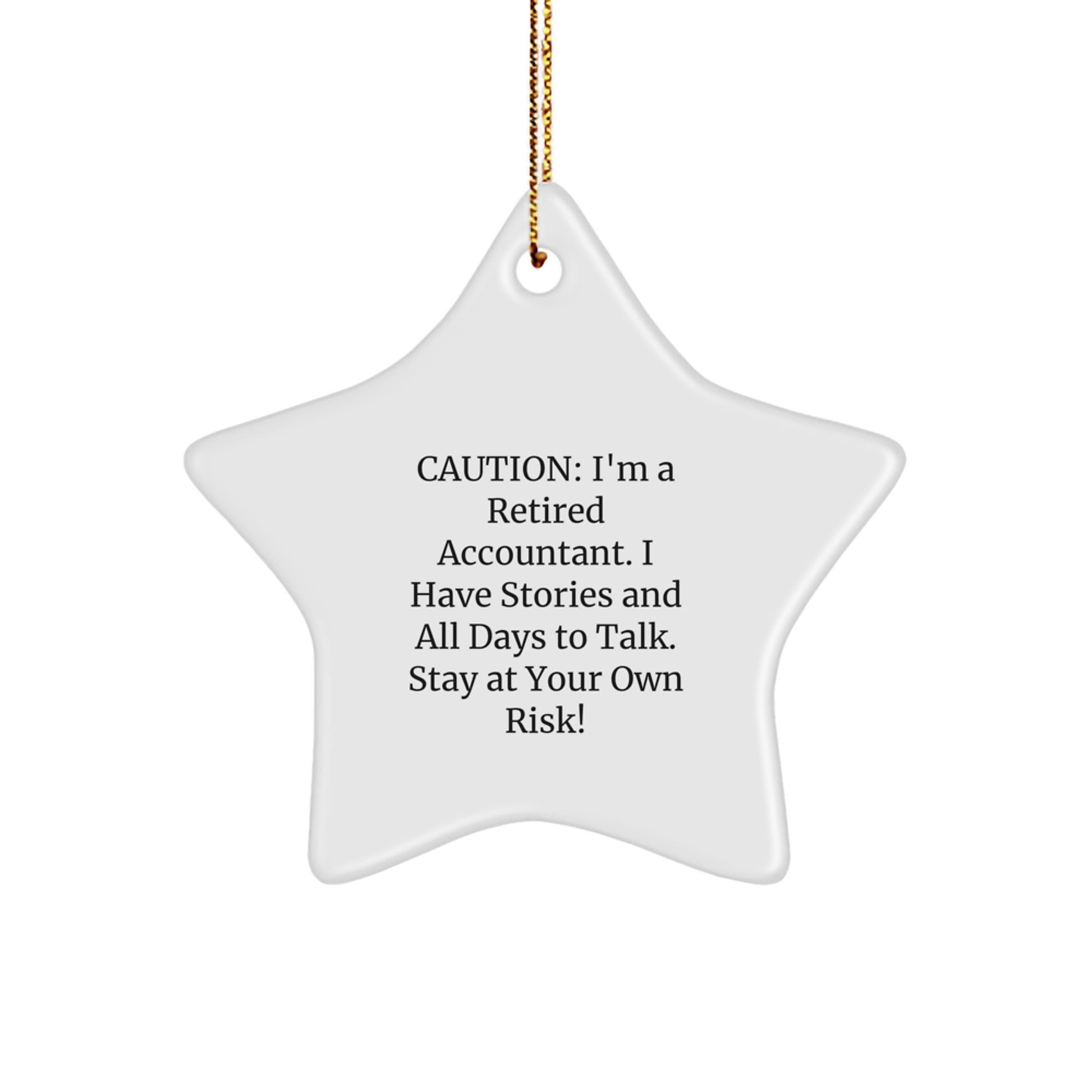 Funny Accountant Gifts from Friends - Unique Star Ornament for Accountant Men Women - Image 1