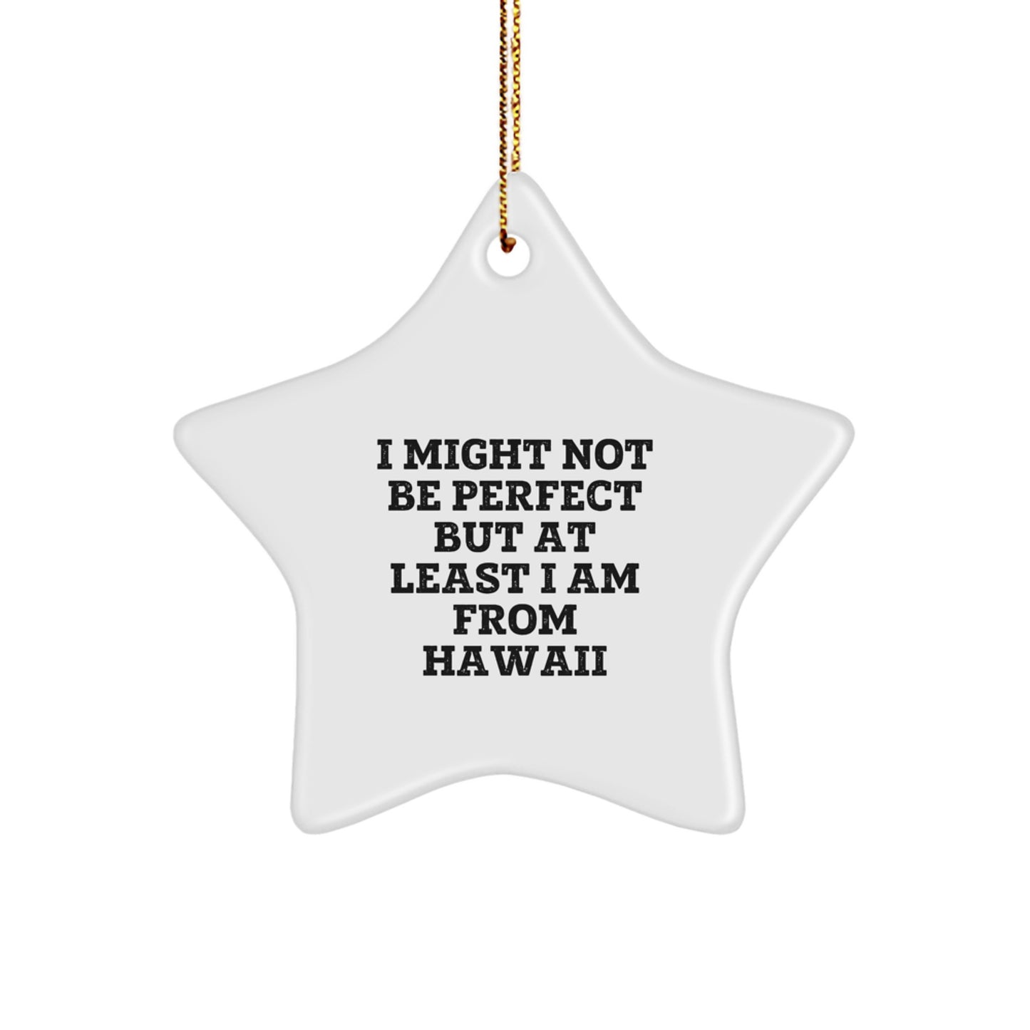 Hawaii Star Ornament Gifts from Friends, Family, Coworkers, and Men, Women - Funny Quote - Christmas Unique Decorations - Image 1