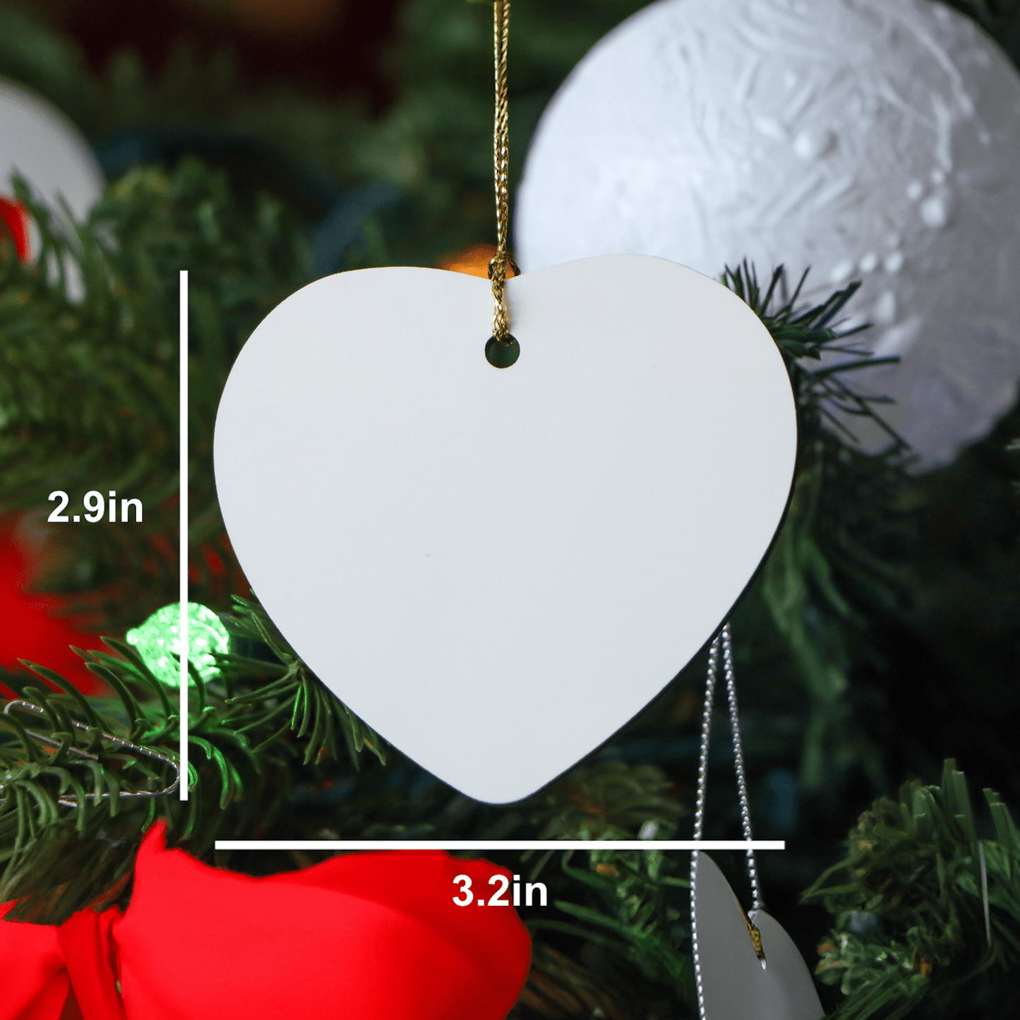 Surveyor Gifts Christmas Heart Ornament Funny Quote 'Surveyor By Day, World's Best Dad By Night.' Gifts from Family for Surveyor - Victory Thru Vision