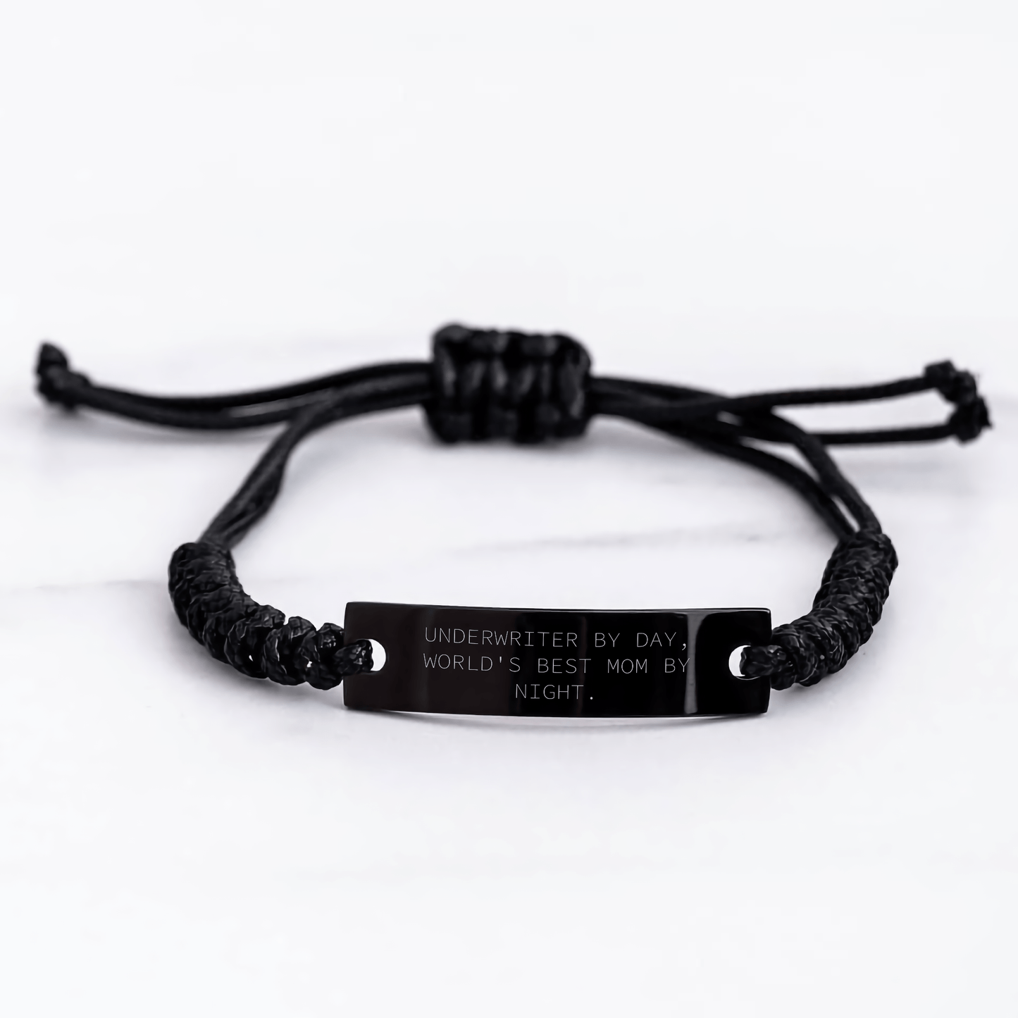Underwriter Gifts, Funny Quote Rope Bracelet, Gifts from Mom to Underwriter Dad, Unique Father's Day Unique Gifts for Him - Victory Thru Vision