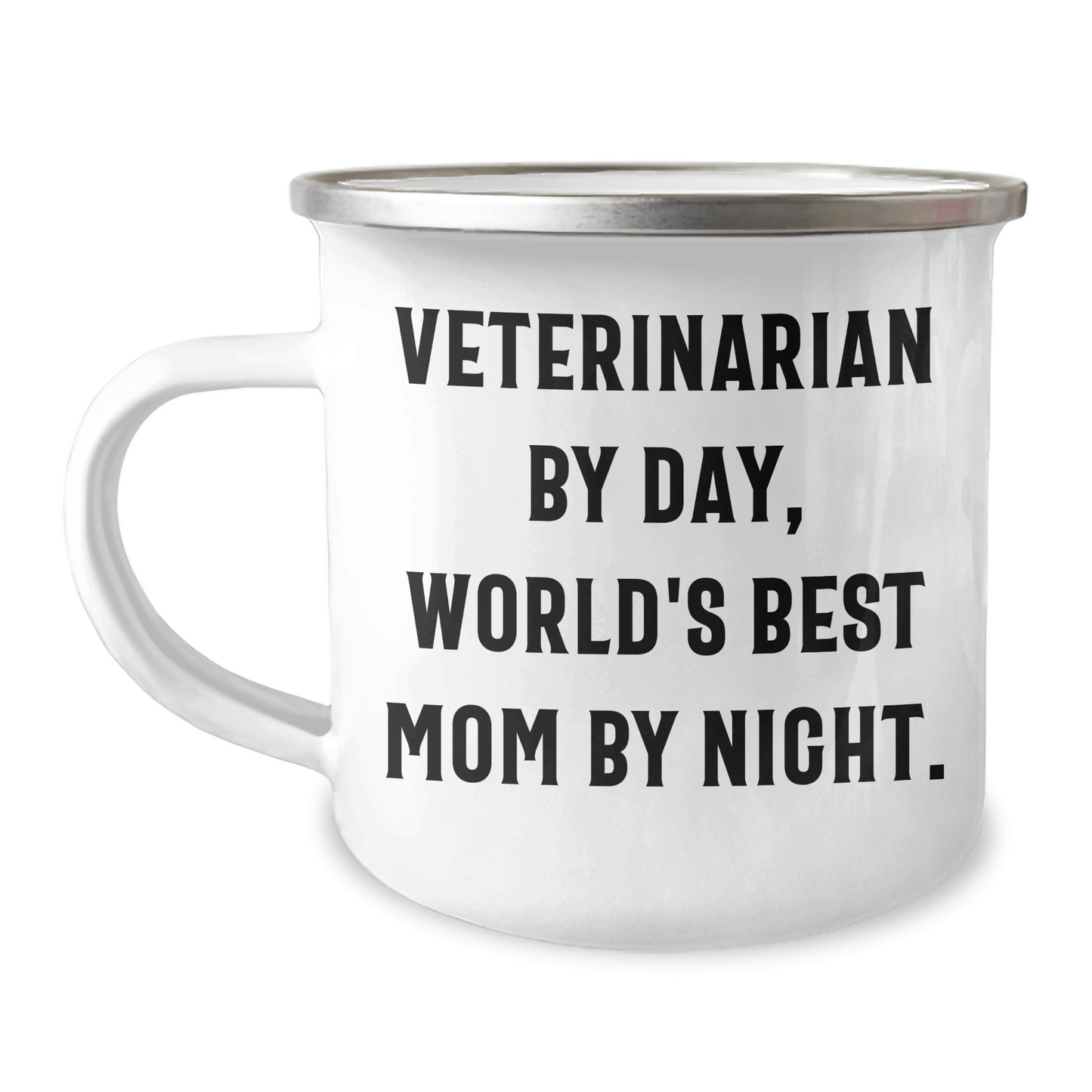 Veterinarian Gifts by Day, World's Best Dad by Night - Funny Camping Mug for Men - Father's Day Unique Gifts from Family - Victory Thru Vision