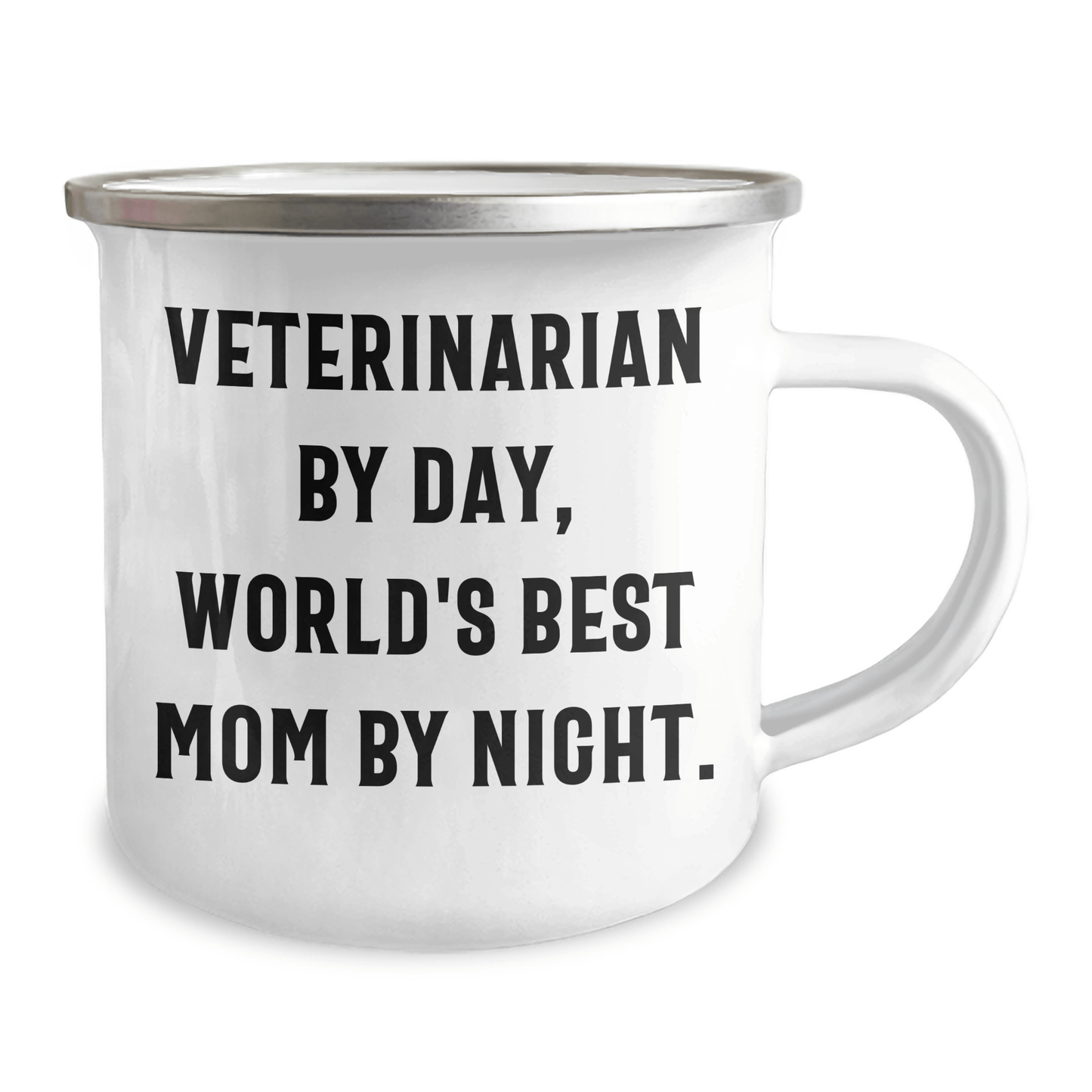 Veterinarian Gifts by Day, World's Best Dad by Night - Funny Camping Mug for Men - Father's Day Unique Gifts from Family - Victory Thru Vision