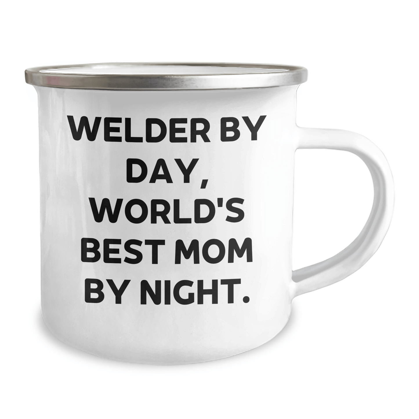 Welder By Day, World's Best Dad by Night, Funny Camping Mug for Father's Day Unique Gifts from Men to Welders - Victory Thru Vision
