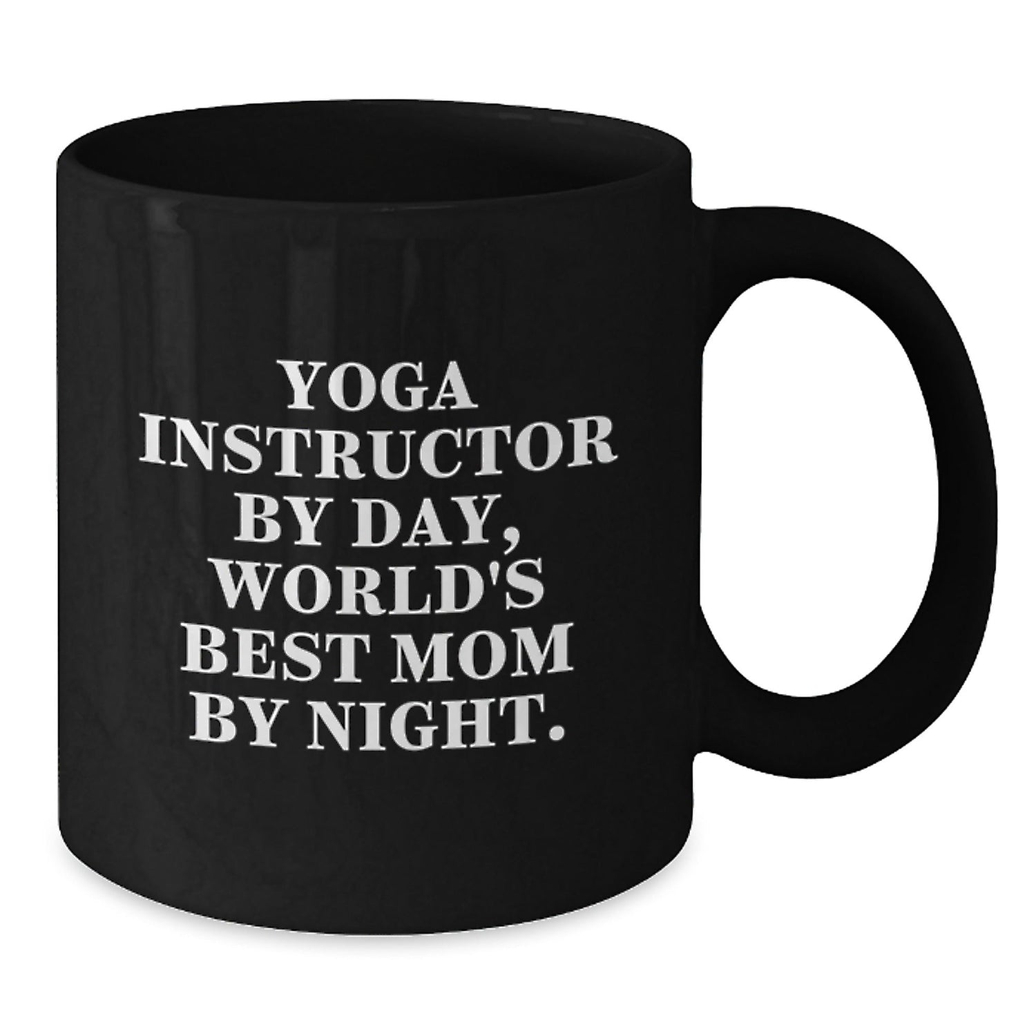 Black Coffee Mugs for Yoga Instructors