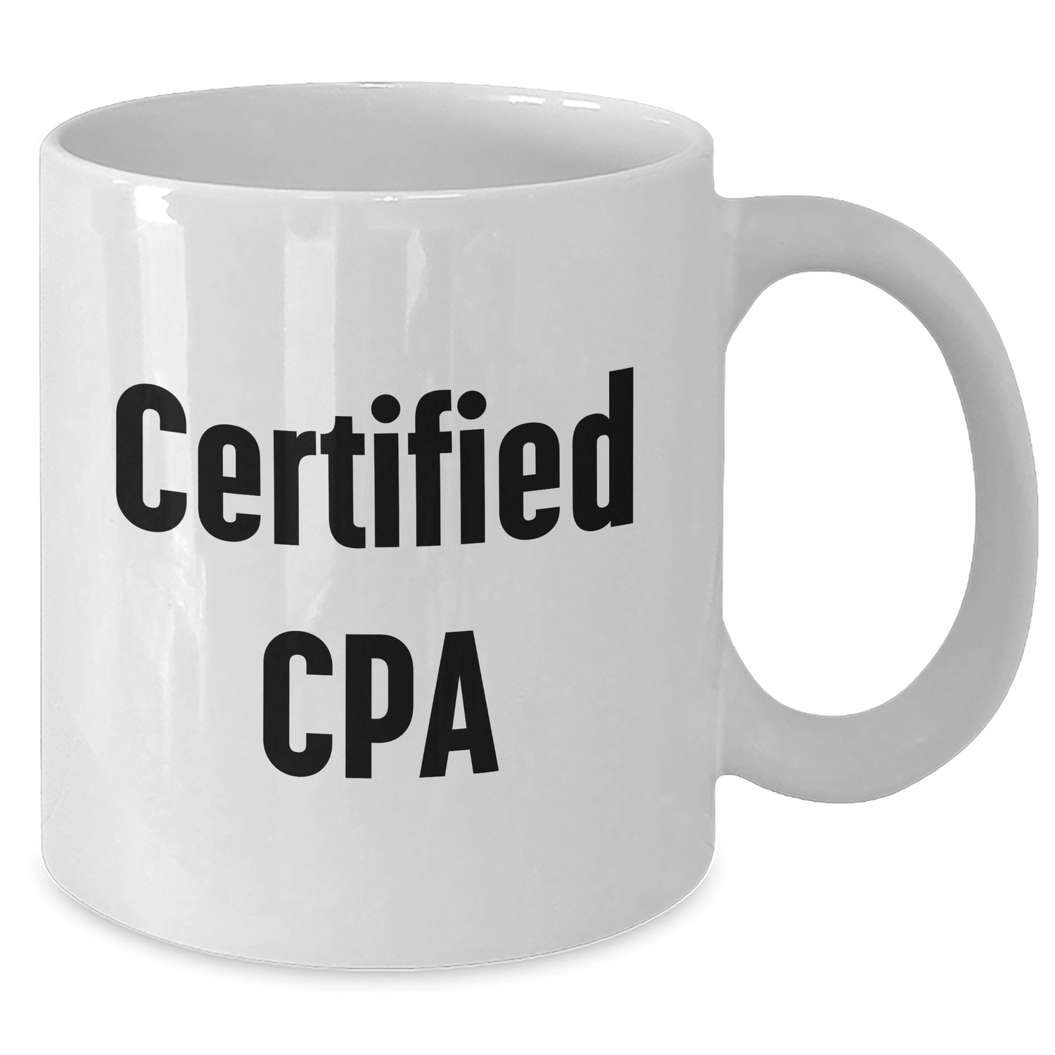 White Coffee Mugs for CPAs