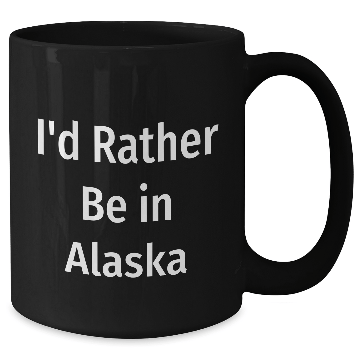 Black Coffee Mugs for Alaskans