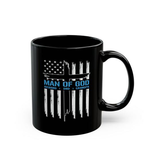 Patriotic Christian Coffee Mug, Patriotic American Flag Man Of God Coffee Cup, Religious Gift, Christian Tea Mug, Veteran Military Patriotic Gift, - Victory Thru Vision 
