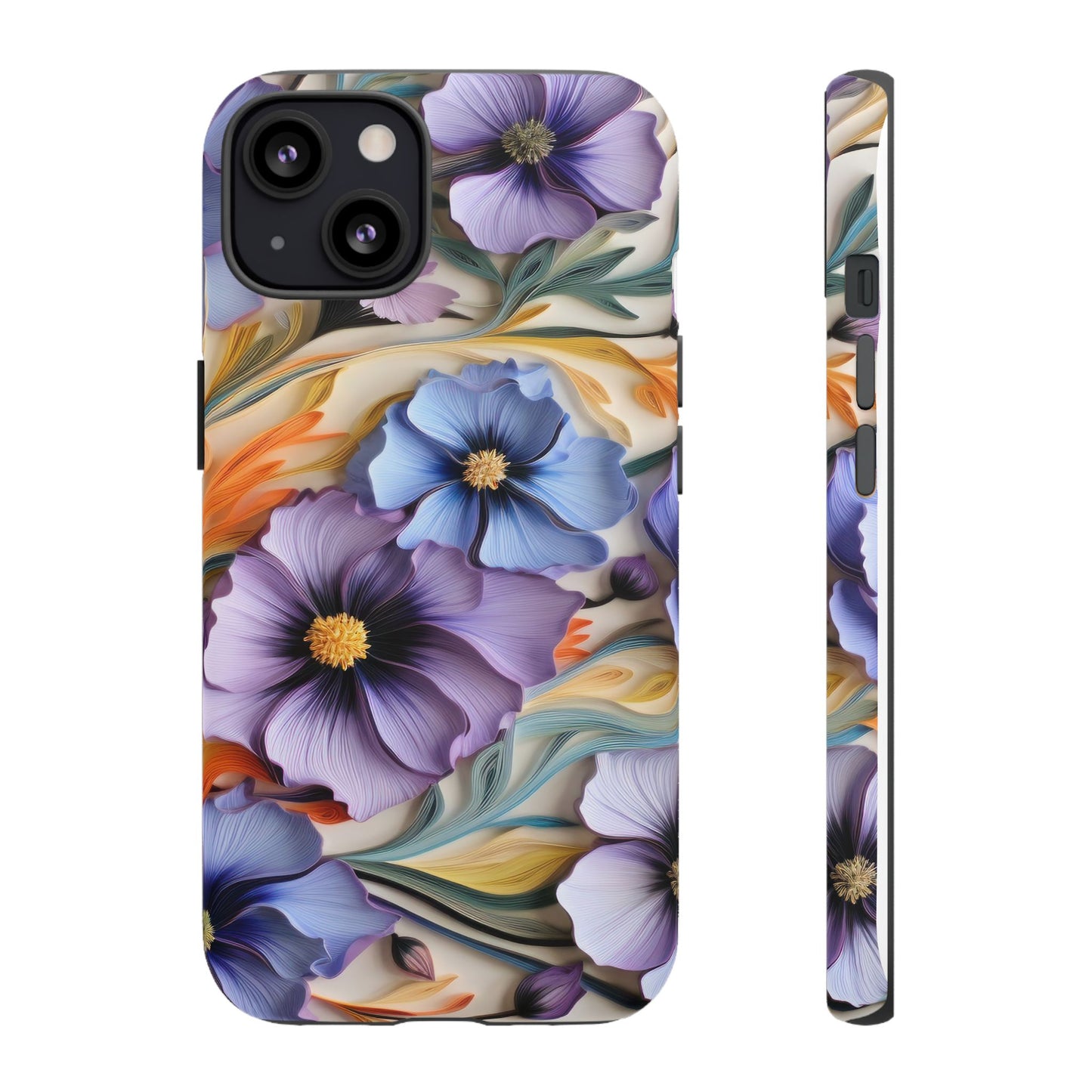Tough Cases, Cosmos Flower Phone Cover, Floral Phone Case, Protective Phone Shell, Botanical Phone Skin, Flower Pattern