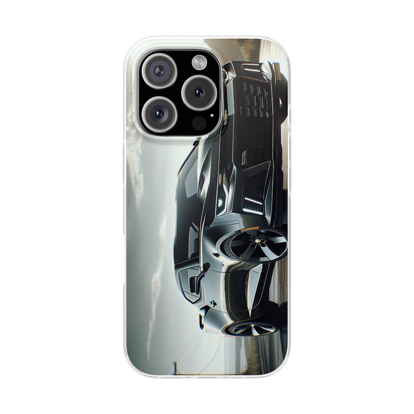 Flexi Phone Case for iPhone & Samsung – 2022 Chevy Camaro SS Car Design Protective Cover