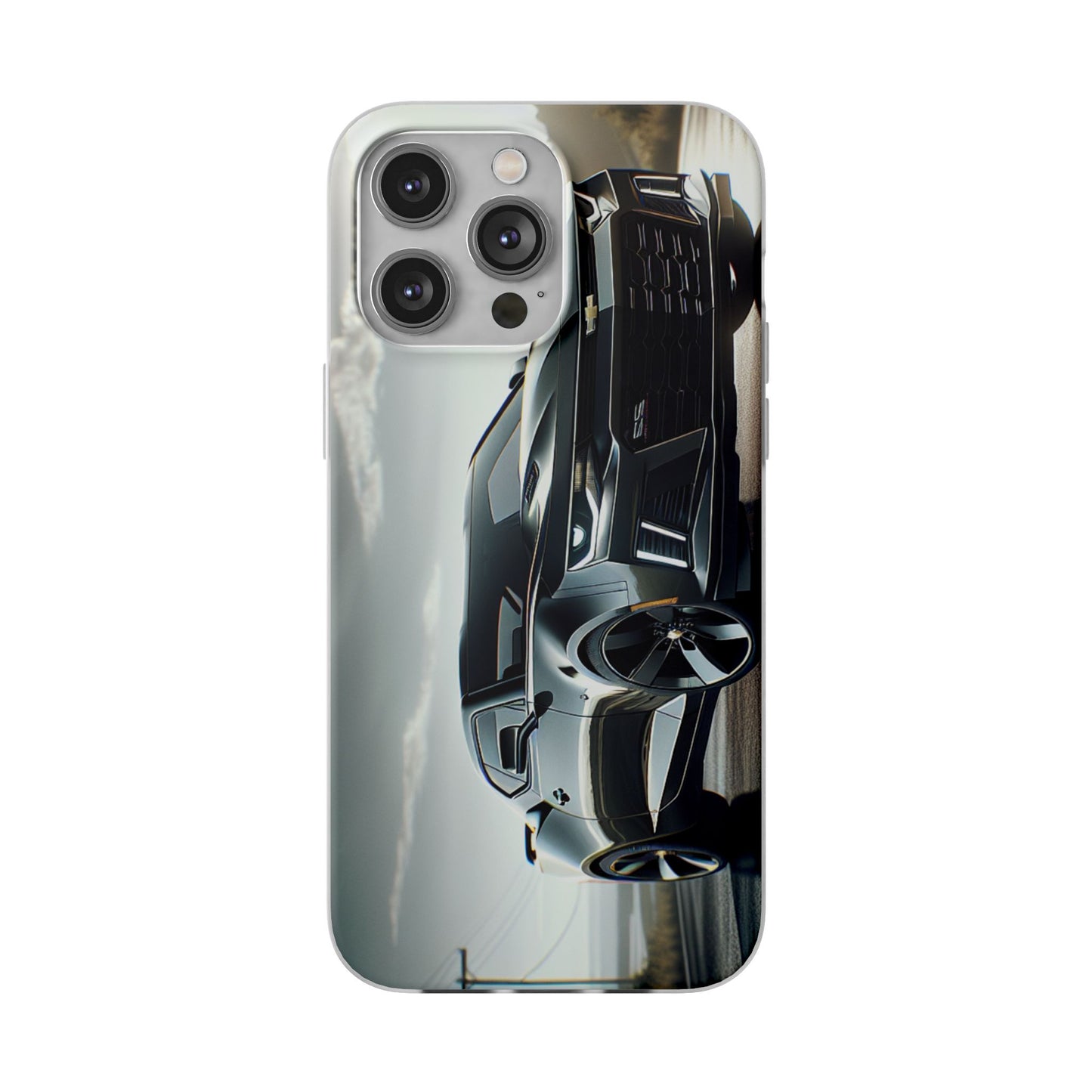 Flexi Phone Case for iPhone & Samsung – 2022 Chevy Camaro SS Car Design Protective Cover