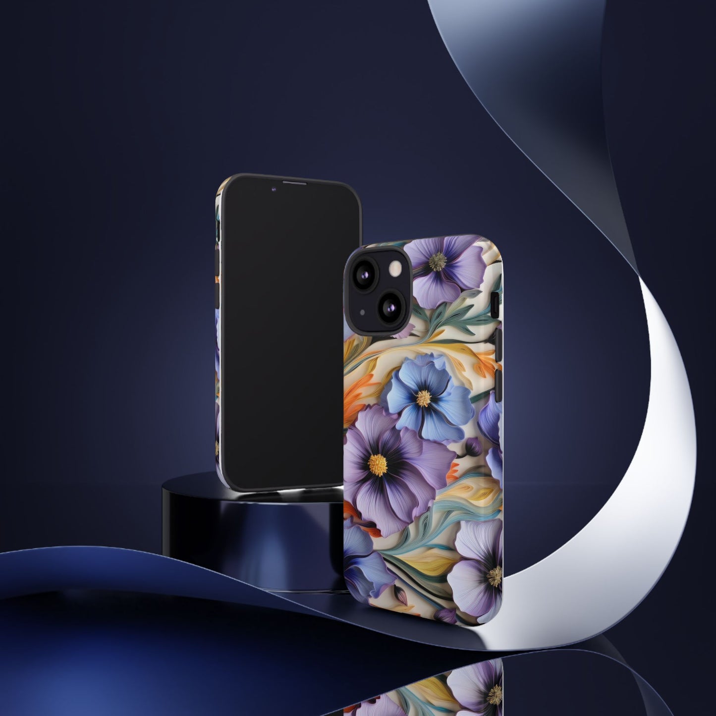 Tough Cases, Cosmos Flower Phone Cover, Floral Phone Case, Protective Phone Shell, Botanical Phone Skin, Flower Pattern