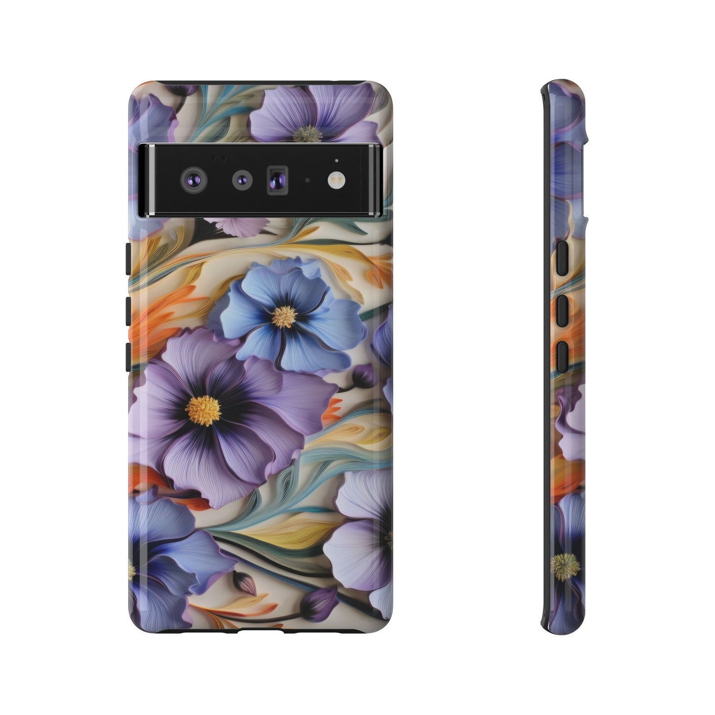Tough Cases, Cosmos Flower Phone Cover, Floral Phone Case, Protective Phone Shell, Botanical Phone Skin, Flower Pattern