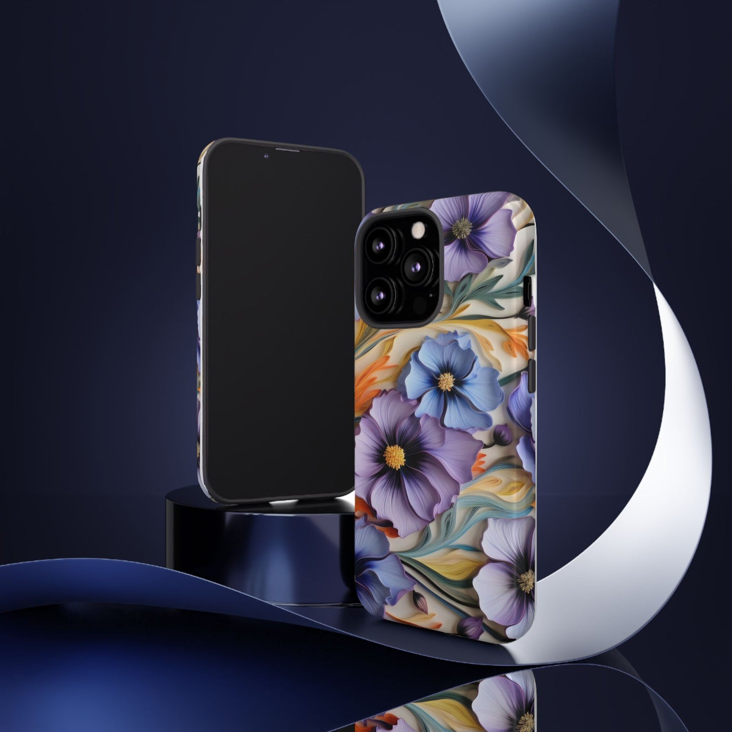 Tough Cases, Cosmos Flower Phone Cover, Floral Phone Case, Protective Phone Shell, Botanical Phone Skin, Flower Pattern