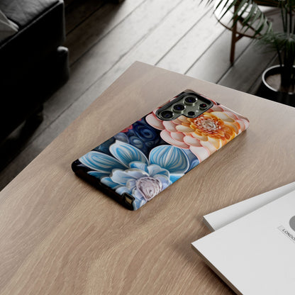 Succulent Phone Case, Echeveria Plant Design - Tough Case, Protective Cover, Cactus Lover Gift, Botanical Phone Accessory