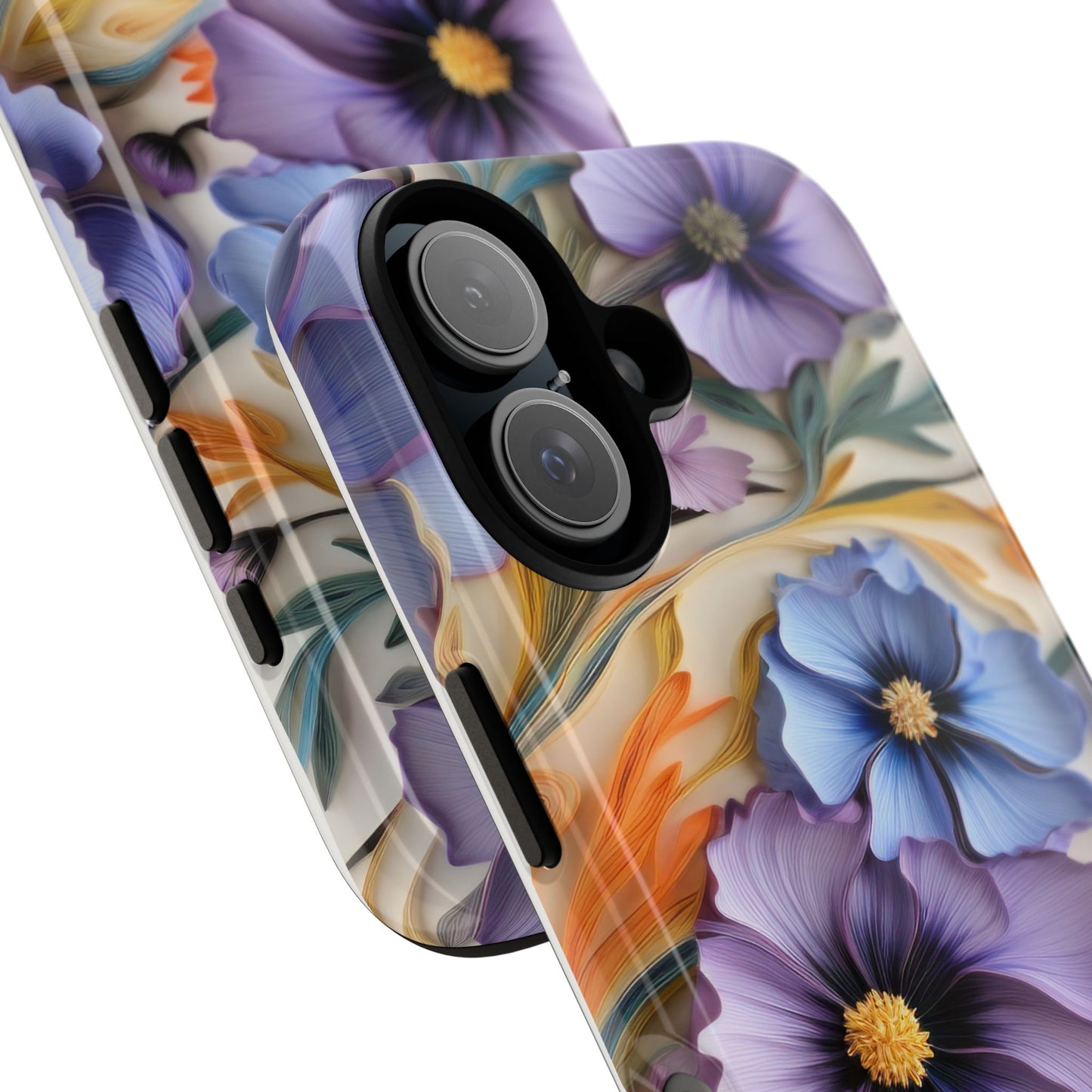 Tough Cases, Cosmos Flower Phone Cover, Floral Phone Case, Protective Phone Shell, Botanical Phone Skin, Flower Pattern