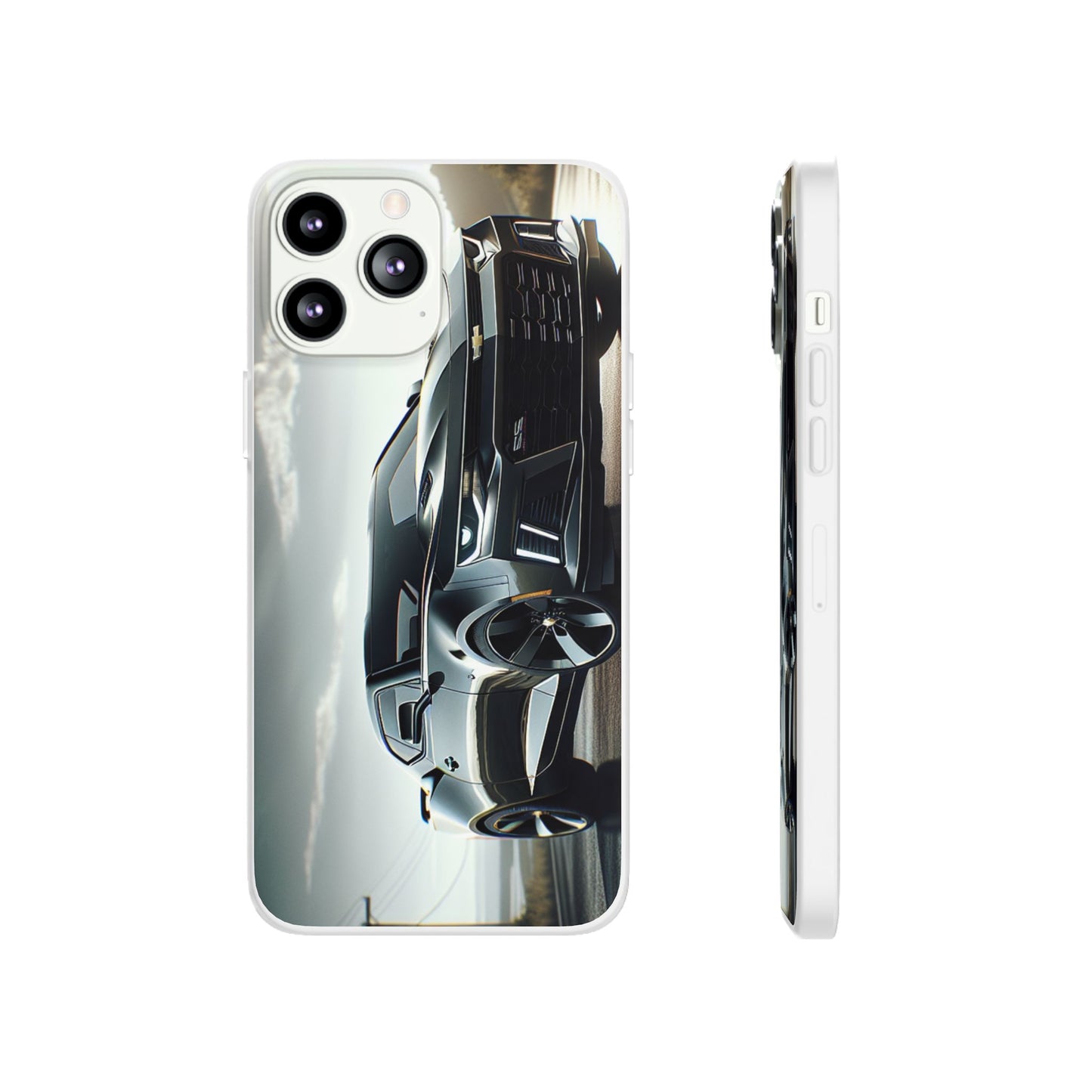 Flexi Phone Case for iPhone & Samsung – 2022 Chevy Camaro SS Car Design Protective Cover