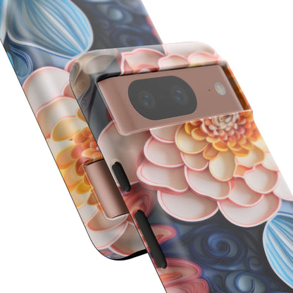 Succulent Phone Case, Echeveria Plant Design - Tough Case, Protective Cover, Cactus Lover Gift, Botanical Phone Accessory