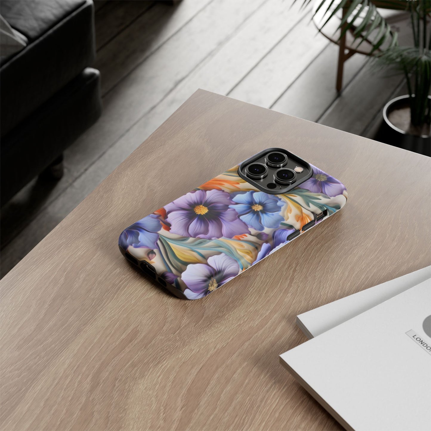 Tough Cases, Cosmos Flower Phone Cover, Floral Phone Case, Protective Phone Shell, Botanical Phone Skin, Flower Pattern