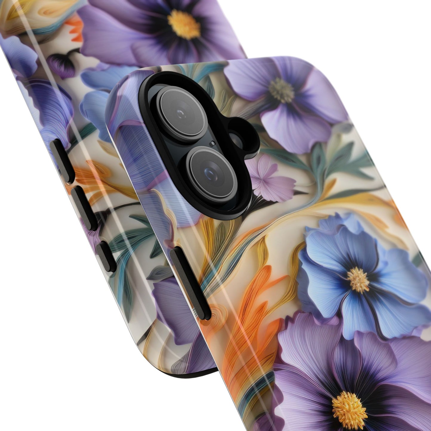 Tough Cases, Cosmos Flower Phone Cover, Floral Phone Case, Protective Phone Shell, Botanical Phone Skin, Flower Pattern