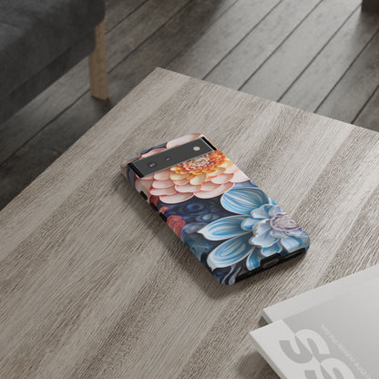 Succulent Phone Case, Echeveria Plant Design - Tough Case, Protective Cover, Cactus Lover Gift, Botanical Phone Accessory