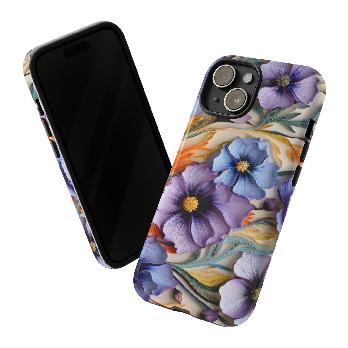 Tough Cases, Cosmos Flower Phone Cover, Floral Phone Case, Protective Phone Shell, Botanical Phone Skin, Flower Pattern