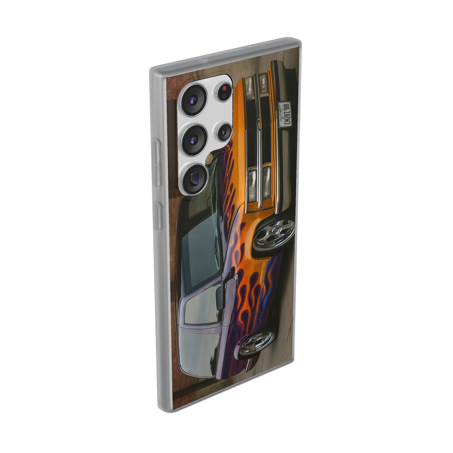 Phone Cases - 1996 Chevy Tahoe with Flames Design