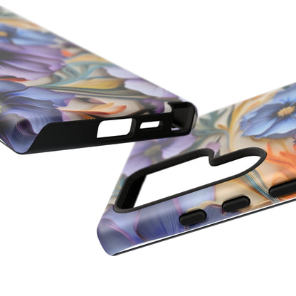Tough Cases, Cosmos Flower Phone Cover, Floral Phone Case, Protective Phone Shell, Botanical Phone Skin, Flower Pattern