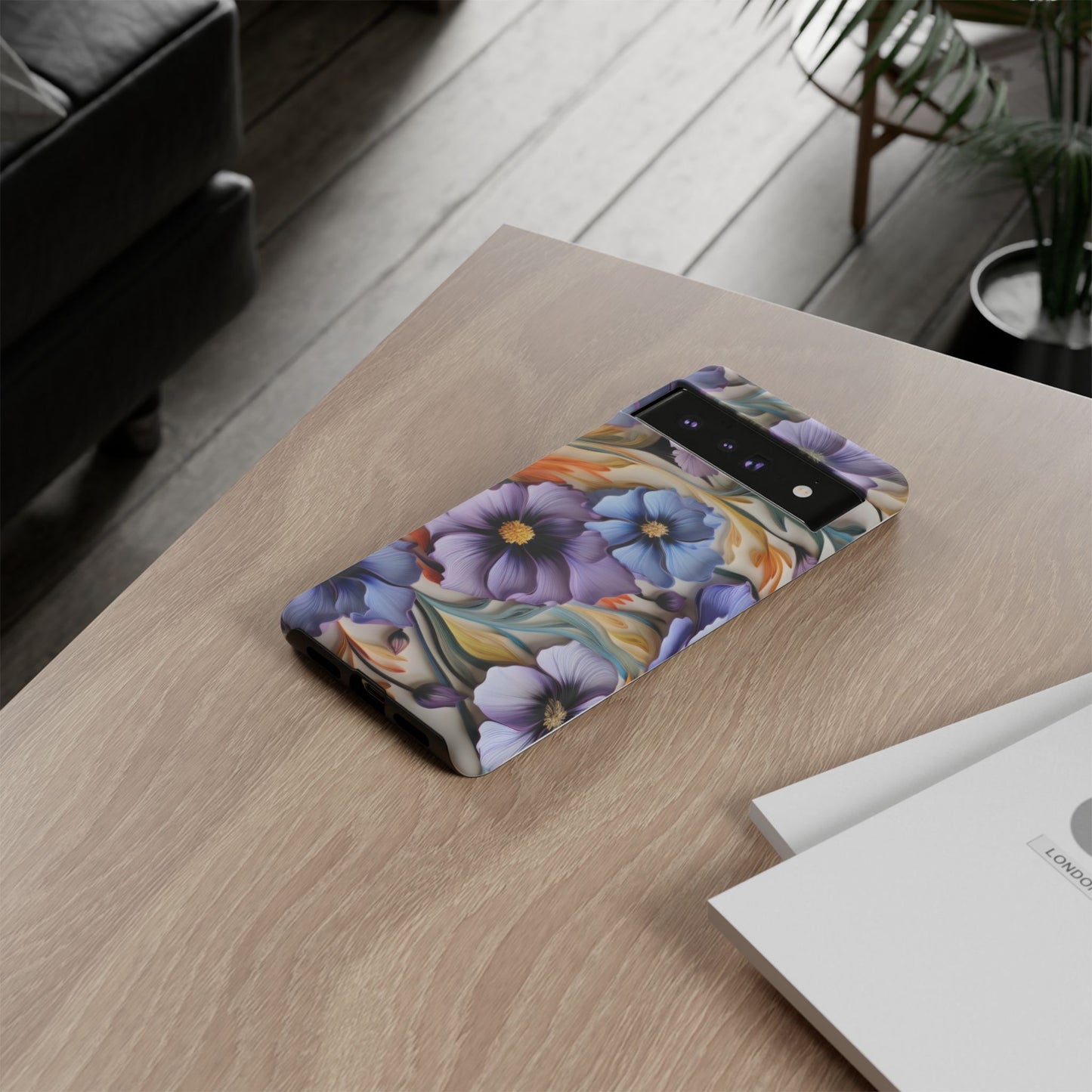 Tough Cases, Cosmos Flower Phone Cover, Floral Phone Case, Protective Phone Shell, Botanical Phone Skin, Flower Pattern