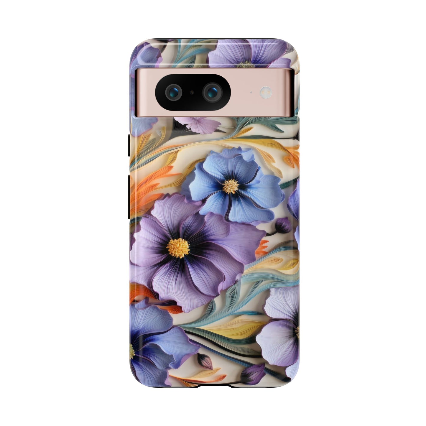 Tough Cases, Cosmos Flower Phone Cover, Floral Phone Case, Protective Phone Shell, Botanical Phone Skin, Flower Pattern